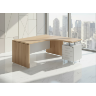 Escritorio en L MINIMAL | Mueble de Oficina con Cajonera