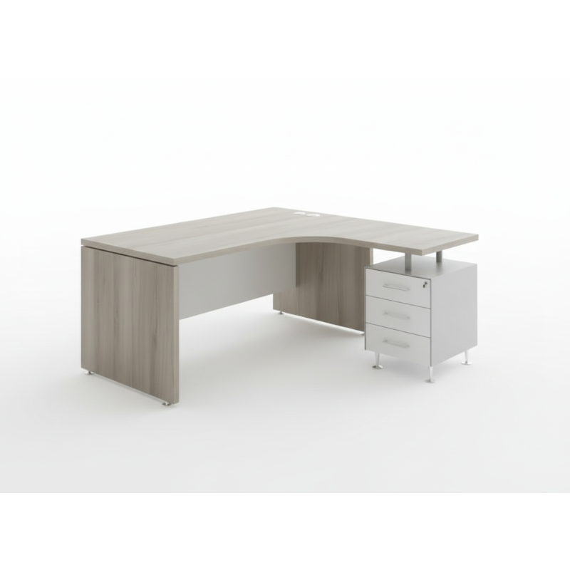 Escritorio para oficina Nogal - Minimalista - Escritorios en L - Muebles de oficina de alta calidad al mejor precio 