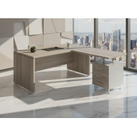 Escritorios para oficina Corner Brown