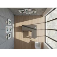 Escritorio en L KLIP | Mueble de Oficina Moderno