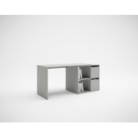 Escritorio De Esquina Reversible En Forma De L Blanco