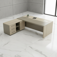 Escritorio Ejecutivo Brown Productive | Muebles de Oficina de Lujo