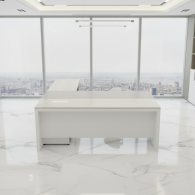 Escritorio Ejecutivo Brown Productive | Muebles de Oficina de Lujo
