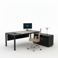 Escritorio moderno de muebles de oficina Escritorio de oficina ejecutivo en forma de L
