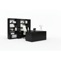Escritorio mueble de oficina BLACK LU NOVO