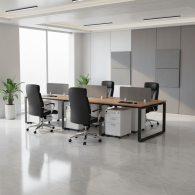 Estacion de trabajo de cubiculo de oficina