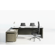 Escritorio Ejecutivo de Lujo con Cristal Templado | Muebles de Oficina