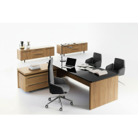 Escritorio Ejecutivo de Lujo con Cristal Templado | Muebles de Oficina