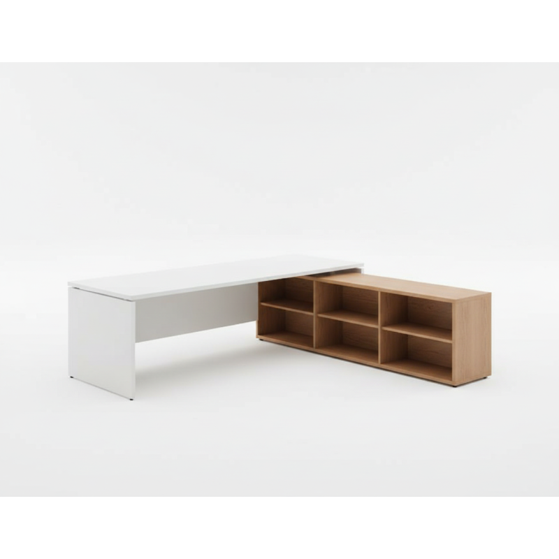 Escritorio de oficina ejecutivo con estantes - Escritorios - Muebles de oficina de alta calidad al mejor precio 