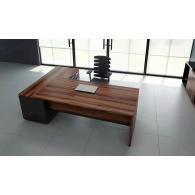 Escritorio de oficina ejecutivo de esquina con cajones