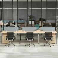 Estación de Trabajo Moderna para Oficina Nexus Team | Evolution Muebles
