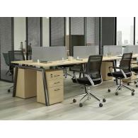 Estación de Trabajo Moderna para Oficina Nexus Team | Evolution Muebles
