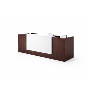 Recepción para oficina White Brown