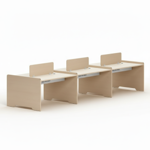 Estacion de trabajo de oficina para 6 personas