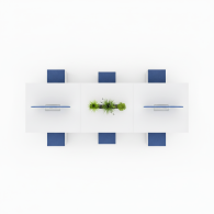 Cubiculos de oficina de estacion de trabajo