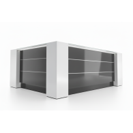 Mueble de recepción para oficina White Clean