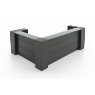 Mueble de recepción para oficina White Clean