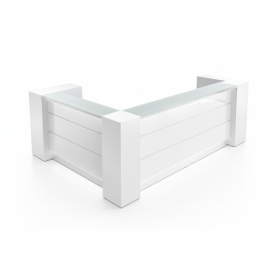 Mueble de recepción para oficina White Clean