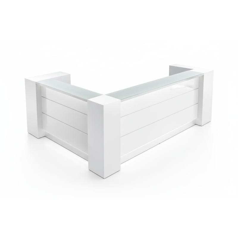 Mueble de recepción para oficina White Clean - Inicio - Muebles de oficina de alta calidad al mejor precio 