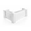 Mueble de recepción para oficina White Clean