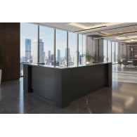 Mueble de recepción para oficina White Clean