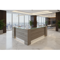 Mueble de recepción para oficina White Clean