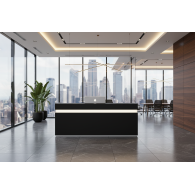 Mueble de recepción para oficina Gris / Confort