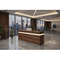 Mueble de recepción para oficina Gris / Confort
