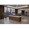 Mueble de recepción para oficina Gris / Confort