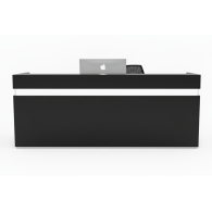 Mueble de recepción para oficina Gris / Confort
