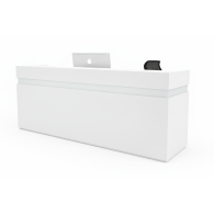 Mueble de recepción para oficina Gris / Confort