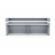 Mueble de recepción para oficina Gris / Confort