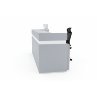 Mueble de recepción para oficina Gris / Confort