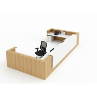 Mueble de recepción de oficina modern LAMINATED