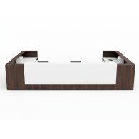 Mueble de recepción de oficina modern LAMINATED