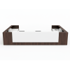 Mueble de recepción de oficina modern LAMINATED