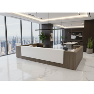 Mueble de recepción de oficina modern LAMINATED