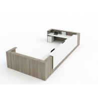 Mueble de recepción de oficina modern LAMINATED
