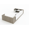 Mueble de recepción de oficina modern LAMINATED