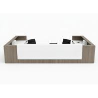 Mueble de recepción de oficina modern LAMINATED