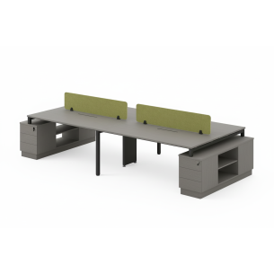 Estación de Trabajo Mueble de oficina NEXO WOOD