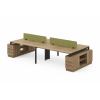 Estación de Trabajo Mueble de oficina NEXO WOOD