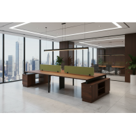 Estación de Trabajo Mueble de oficina NEXO WOOD
