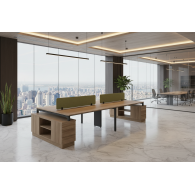 Estación de Trabajo Mueble de oficina NEXO WOOD