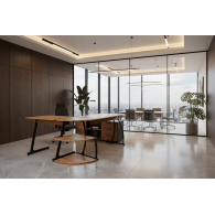 Escritorio forma L mueble de oficina ARKWOOD