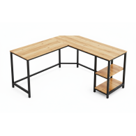 Escritorio L Industrial Vintage Rústico| Muebles de Oficina