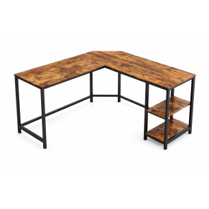 Escritorio L Industrial Vintage Rústico| Muebles de Oficina