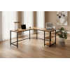 Escritorio L Industrial Vintage Rústico| Muebles de Oficina