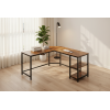 Escritorio L Industrial Vintage Rústico| Muebles de Oficina
