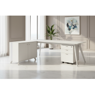 Escritorio Ejecutivo en L Roble Dúo